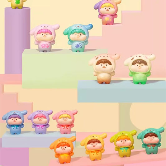 Meatball cotton candy puppy figure