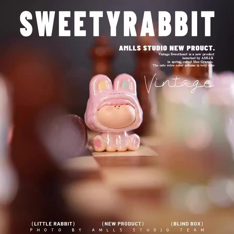 AMLLS Vintage Sweetheart Cute Beans Bunny Series PVC Figures