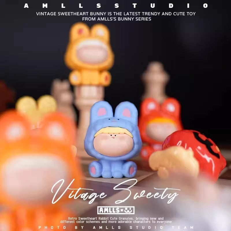 AMLLS Vintage Sweetheart Cute Beans Bunny Series PVC Figures