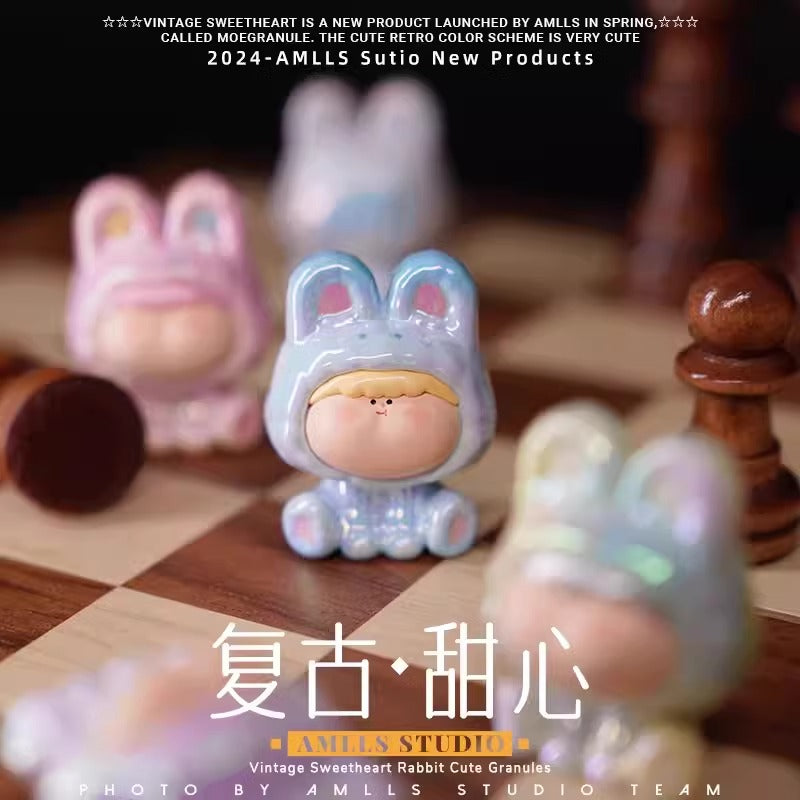 AMLLS Vintage Sweetheart Cute Beans Bunny Series PVC Figures