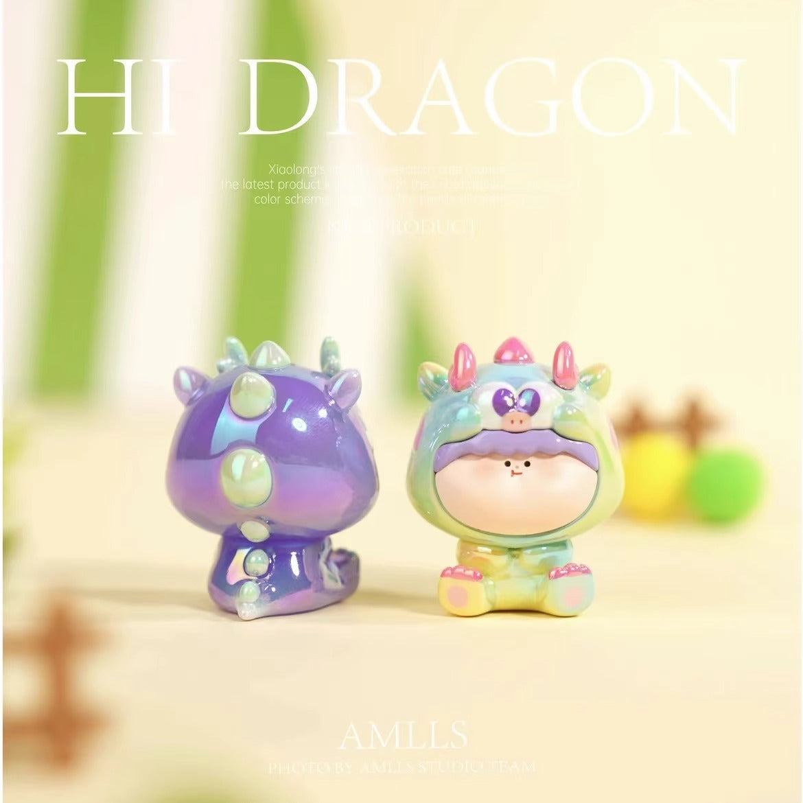 AMLLS Little Dragon Cute Granules Second Generation mini beans series PVC figures