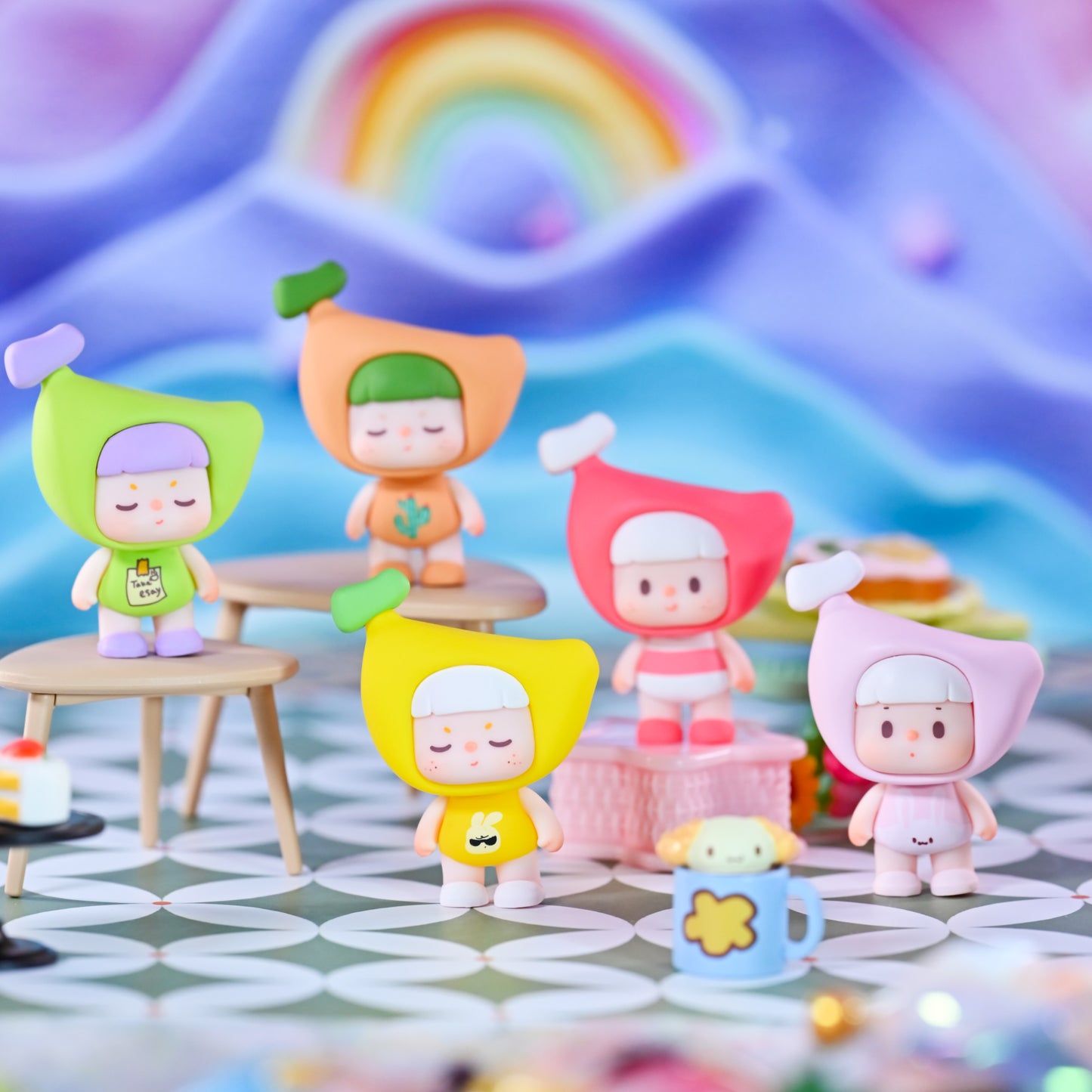 BUER Banana Mini Beans Series PVC Figures